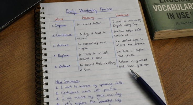 Best Daily English Vocabulary Practice for Beginners